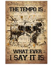 Drums Tempo Music Sheet 24x36 Poster front