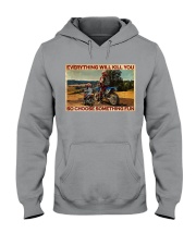 Off-road Motorcycle Choose Something Fun Hooded Sweatshirt tile