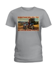 Off-road Motorcycle Choose Something Fun Ladies T-Shirt tile