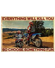 Off-road Motorcycle Choose Something Fun 36x24 Poster front