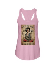 Life Is Too Short To Have Boring Hair Ladies Flowy Tank tile