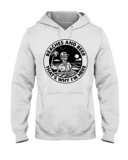 Beaches And Beer Hooded Sweatshirt front