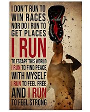 I Run 24x36 Poster front