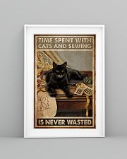 Sewing and Cats Never Wasted 24x36 Poster lifestyle-poster-5