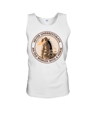 Never Underestimate An Old Woman With A Horse Unisex Tank tile