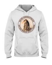 Never Underestimate An Old Woman With A Horse Hooded Sweatshirt front