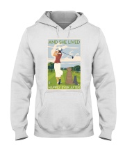 Golf Course Girl Lived Happily Hooded Sweatshirt tile