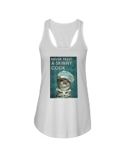 Never Trust A Skinny Cook Ladies Flowy Tank tile