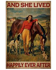 Girl And Horse Live Happily Canvas-R Vertical Poster tile