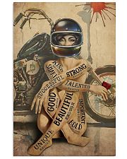 Motorcycle Girl And Wine I Am 24x36 Poster front