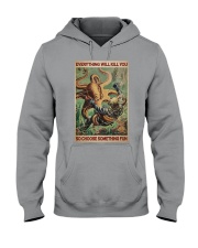 Diver And Octopus Everything Will Kill You - R Hooded Sweatshirt tile