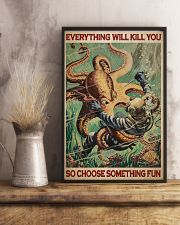 Diver And Octopus Everything Will Kill You - R 24x36 Poster lifestyle-poster-3