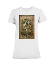 Old Man Into The Garden Premium Fit Ladies Tee tile