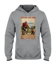 Father And Son Motocross Hooded Sweatshirt tile