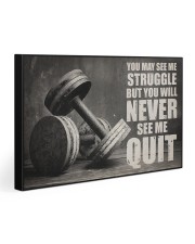 Dumbbell Struggle But Never Quit Gallery Wrapped Canvas Prints tile