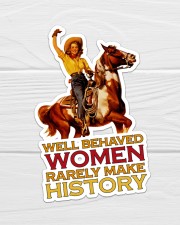 Cowgirl Well Behaved Women Sticker - Single (Vertical) aos-sticker-single-vertical-lifestyle-front-01