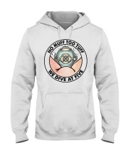 No Muff Too Tuff Hooded Sweatshirt front