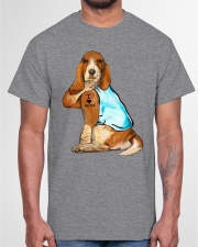 Basset Hound I Love Mom Classic T-Shirt garment-tshirt-unisex-front-03