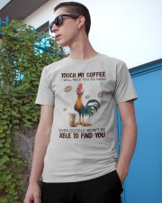 TOUCH MY COFFEE I WILL PECK YOU SO HARD EVEN GOOGL Classic T-Shirt apparel-classic-tshirt-lifestyle-17