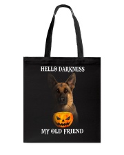 German Shepherd Hello Darkness Pumpkin Tote Bag tile