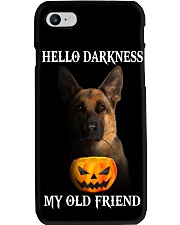 German Shepherd Hello Darkness Pumpkin Phone Case tile