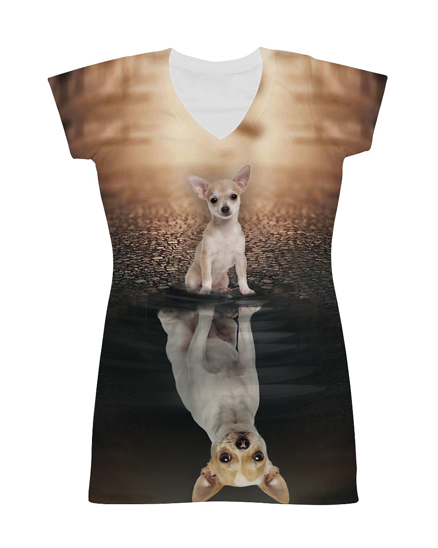 Chihuahua Reflection All-over Dress