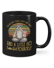Sloths I'm Mosily Peace Love And Light Mugs tile