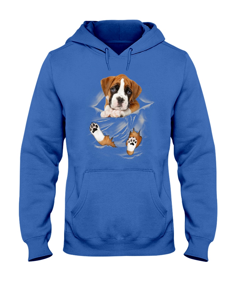 Boxer Scratches Hooded Sweatshirt