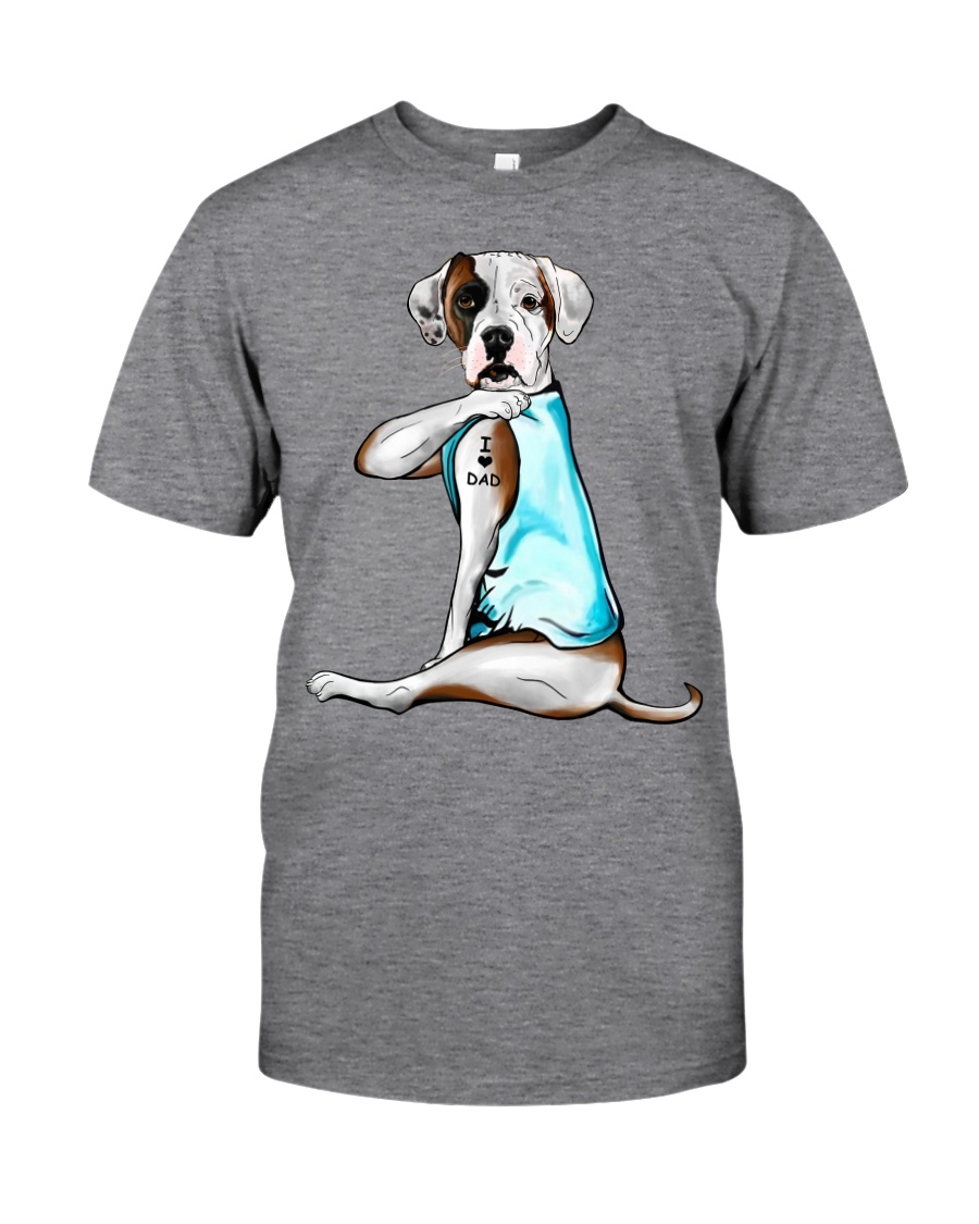 American Bulldog I Love Dad Classic T-Shirt