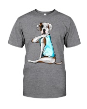 American Bulldog I Love Dad Classic T-Shirt front