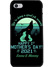 You're Doing A Great Job 1st Mother's Day Wolf Phone Case tile