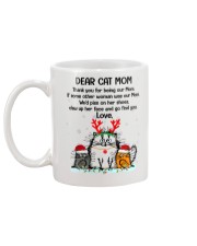 CAT DEAR CAT MOM XMAS FLUFFY CATS Mug back