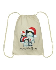 MERRY FLUFFMAS Drawstring Bag tile