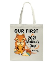 1st Mother's Day Our First Mother's Day 2021 Fox Tote Bag tile