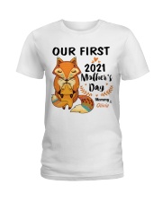 1st Mother's Day Our First Mother's Day 2021 Fox Ladies T-Shirt tile