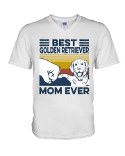 Best Golden Retriever Mom V-Neck T-Shirt tile
