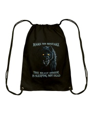 Make No Mistake Drawstring Bag thumbnail