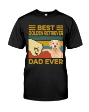 Best Golden Retriever Dad Vintage Classic T-Shirt front