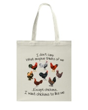 I DONT CARE Tote Bag tile
