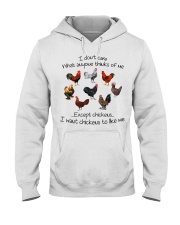 I DONT CARE Hooded Sweatshirt front