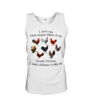 I DONT CARE Unisex Tank tile