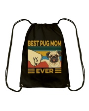 Best Pug Mom Vintage Drawstring Bag tile