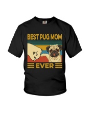 Best Pug Mom Vintage Youth T-Shirt tile