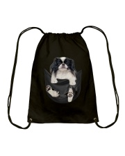Japanese Chin Inside Pocket Drawstring Bag thumbnail