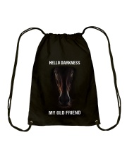 HELLO DARKNESS MY OLD FRIEND Drawstring Bag tile