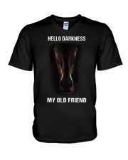 HELLO DARKNESS MY OLD FRIEND V-Neck T-Shirt tile