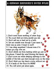 German Shepherd A House Rules 11x17 Poster front