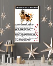 German Shepherd A House Rules 11x17 Poster lifestyle-holiday-poster-1