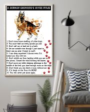 German Shepherd A House Rules 11x17 Poster lifestyle-poster-1