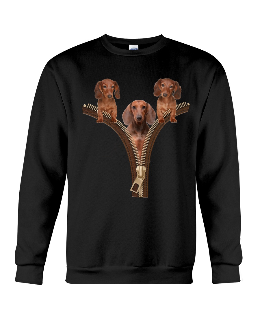 DACHSHUND ZIPPER Crewneck Sweatshirt